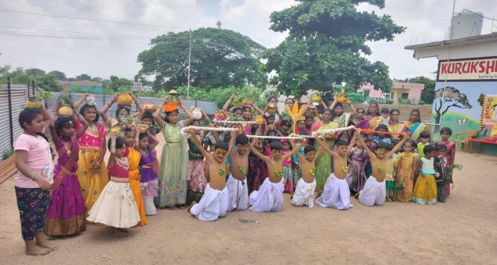 Bonalu celebrated in school..