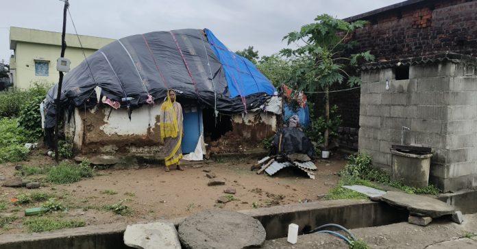 Collapsed hut.. Request for Indirammas house
