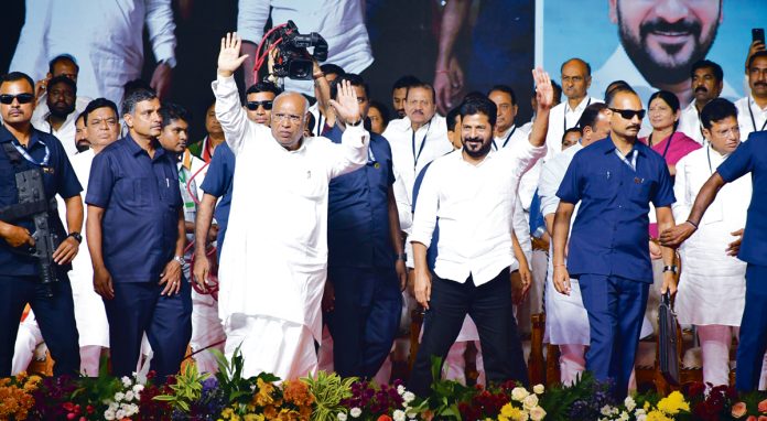 సామాజిక సమరభేరిలో ఏఐసీసీ అధ్యక్షుడు ఖర్గే