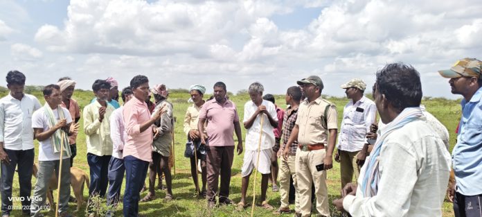 Forest officials blocked the lands being cultivated by the Chenchus.