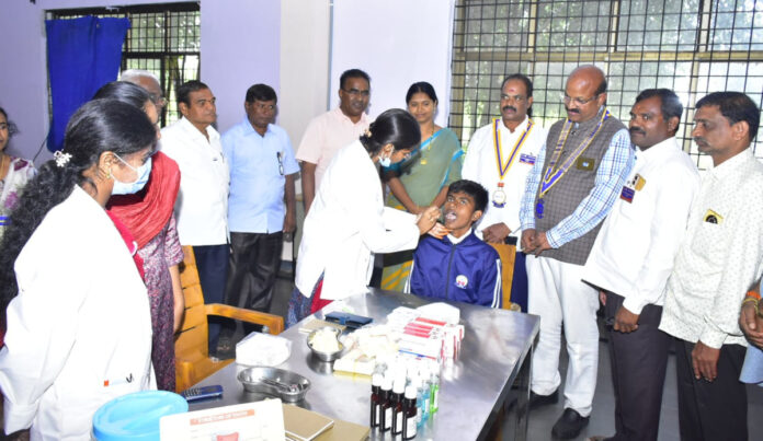 Free mega eye and dental camp in Anantaram...