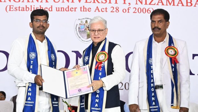 Gadkol Karka Ganesh receives doctorate from the Governor