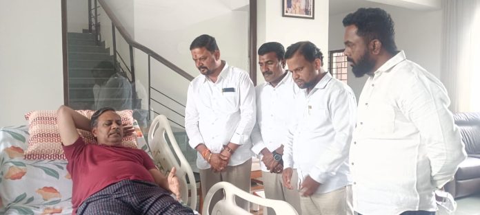 BRS leaders visit MLA Palla