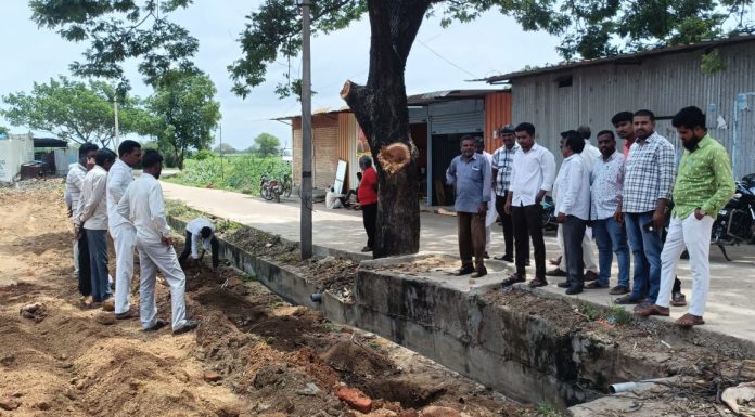 Jukkal bus stand being cleaned and decorated