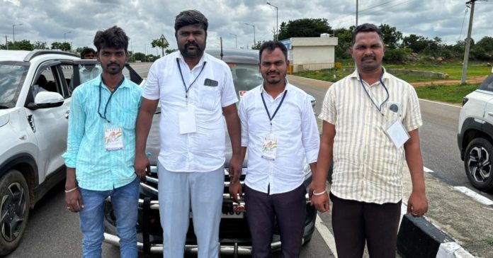 Leaders who left for Hyderabad in Chalo