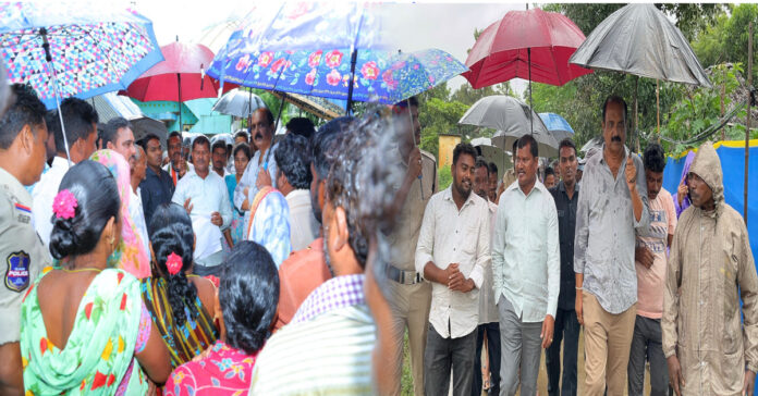 MLA Jares extensive tour of Ashwaraopet...