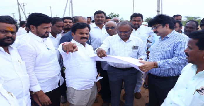 MLA inspects landless peoples house sites