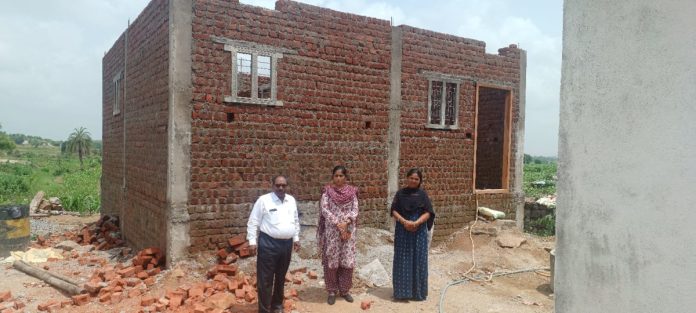 MPDO inspects the performance of Indiramma Houses