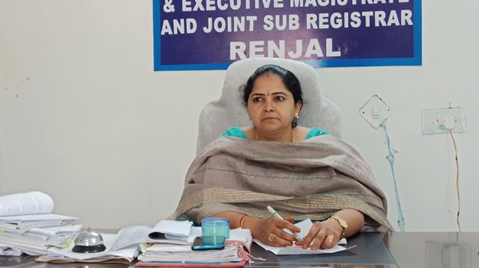 Mamata as the in-charge Tahsildar of Renjal