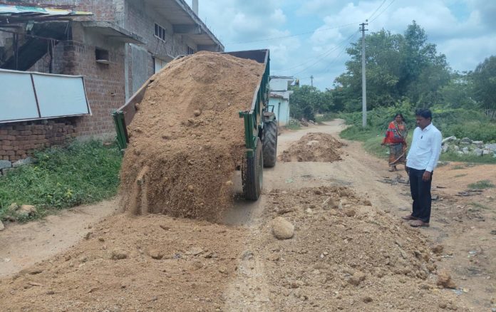 Repairs to internal roads in Rebarthi
