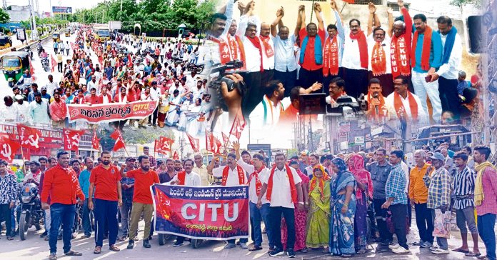 Drive out the BJP, the traitor to the working class.