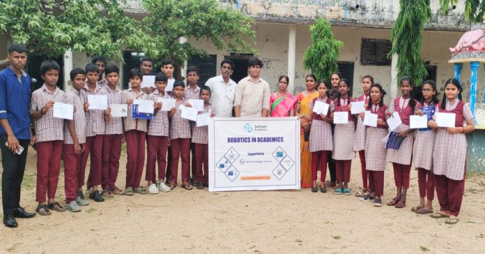 Training students on robotics