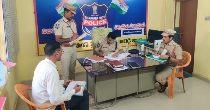 Yella Reddy DSP inspected Gandhari Police Station