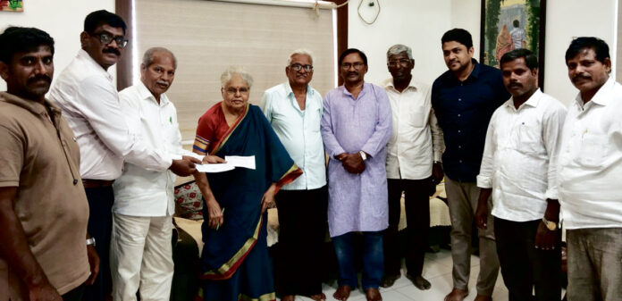 donates Rs. 1 lakh