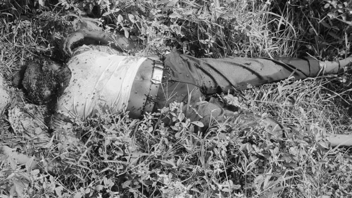 Body of unidentified person found..