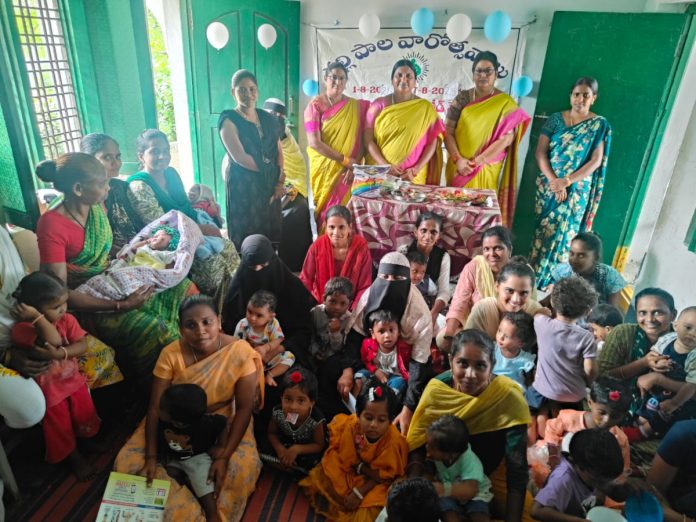 Breastfeeding Week celebrations in Dharmaram B..