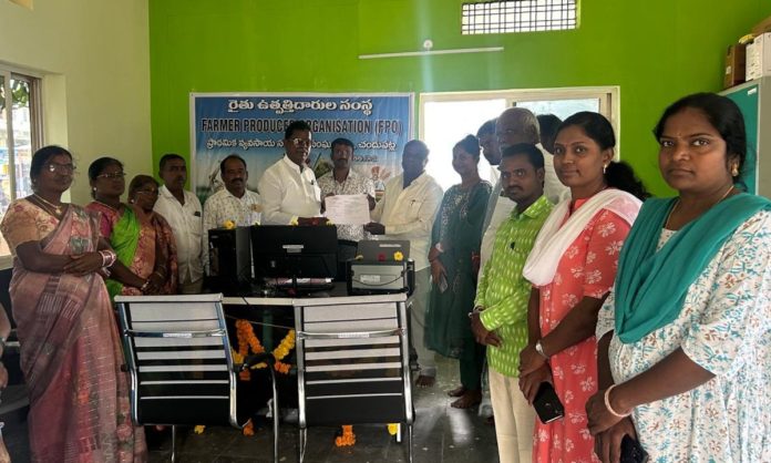 Chairman inaugurates ATM, farmer producer center