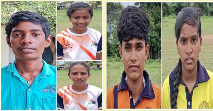 Chennur and Gudur students selected for state-level volleyball competitions