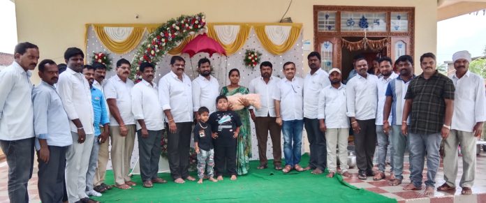 Cheruku Srinivas Reddy participated in the child naming ceremony