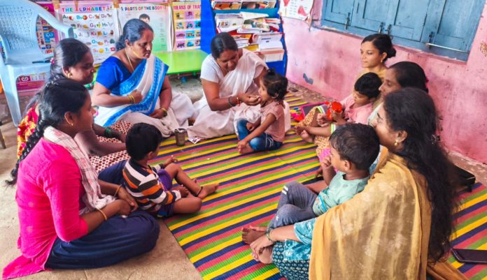 Distribution of anti-worm tablets