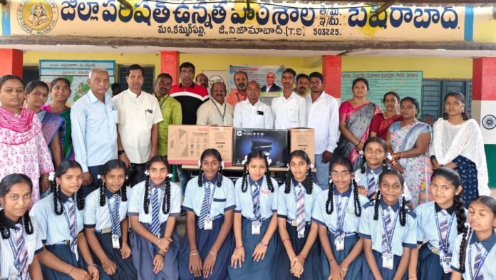 Distribution of computers and printers to schools