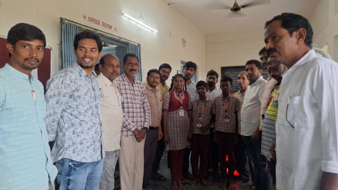 Distribution of ties and belts in Ashta School