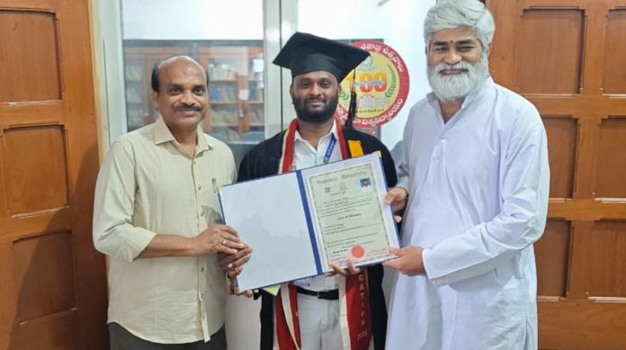 Doctorate for farmers son