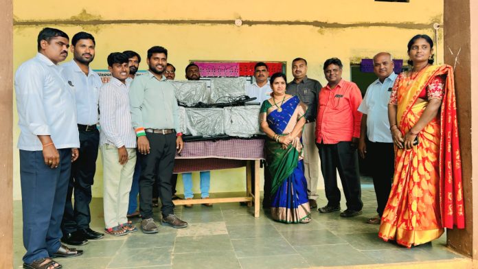 Donation of computers to the school
