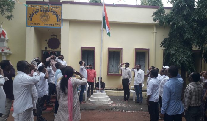 Flag festival in the village