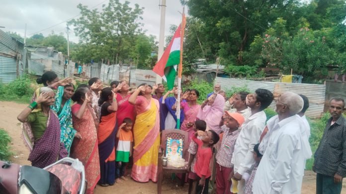 Flag hoisting ceremony under the auspices of AIDWA