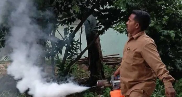 Fogging to prevent mosquitoes