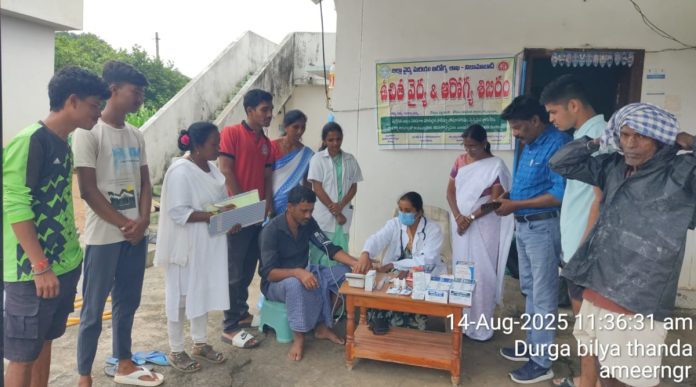 Free medical camp in Ameer Nagar