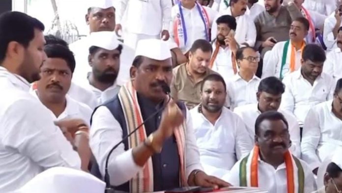 Government Whip Birla Ailaiah roars in Delhi for BC reservation