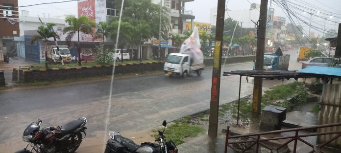 Heavy rain in Kammarpalli