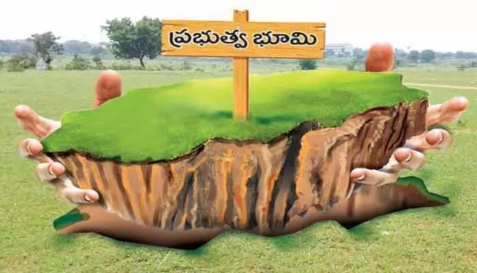 Illegal occupation of government land..
