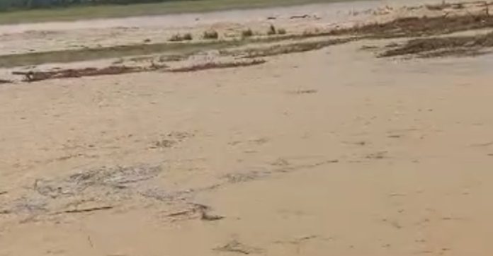 Increased flood levels at the Boggulavagu project..