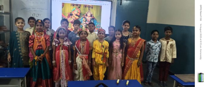 Krishnashtami celebrations at Narayana School