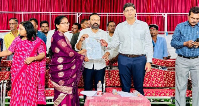 MLA distributes new ration cards