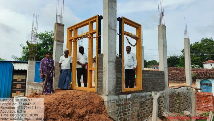 MPDO inspects construction of Indirammas houses