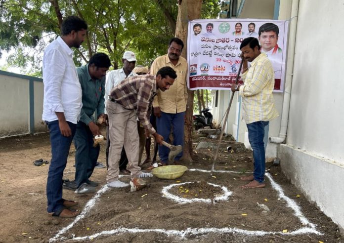 MPO Veeraswamy inaugurated the works