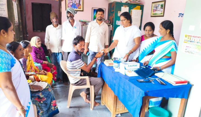 Medical camp under the auspices of the Health Department..