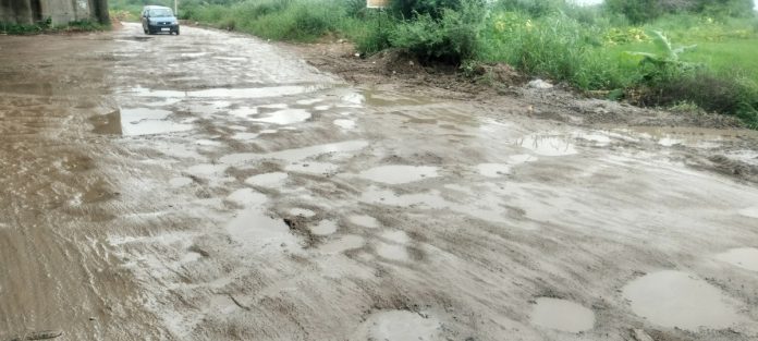 Stepping on a pothole... a worry for motorists