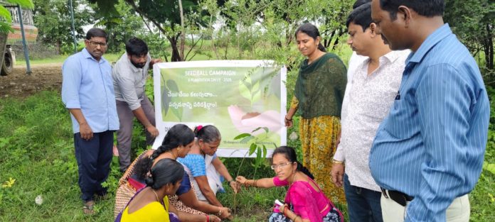 Students awareness on making seed balls