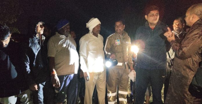 The Collector inspected the large pond in Bibipet on Thursday night.