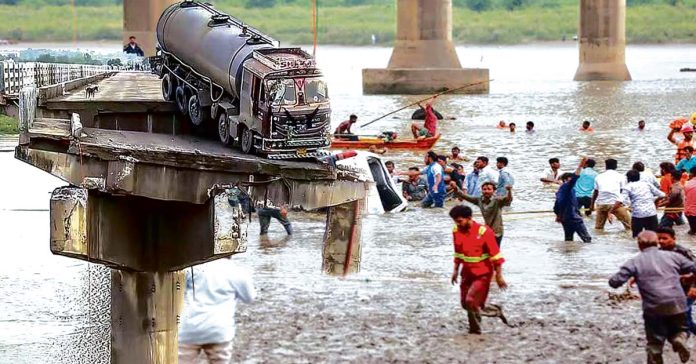 Collapsed bridges