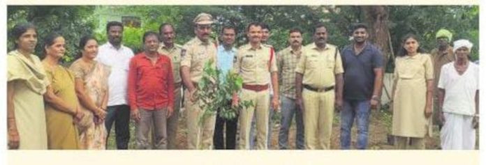 Vanamahotsavam at the police station..
