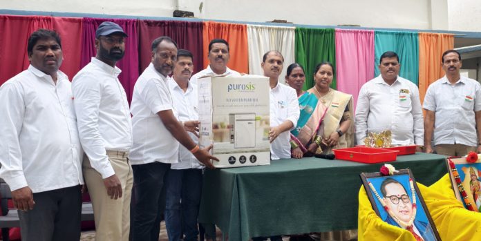Water purifier donated to school
