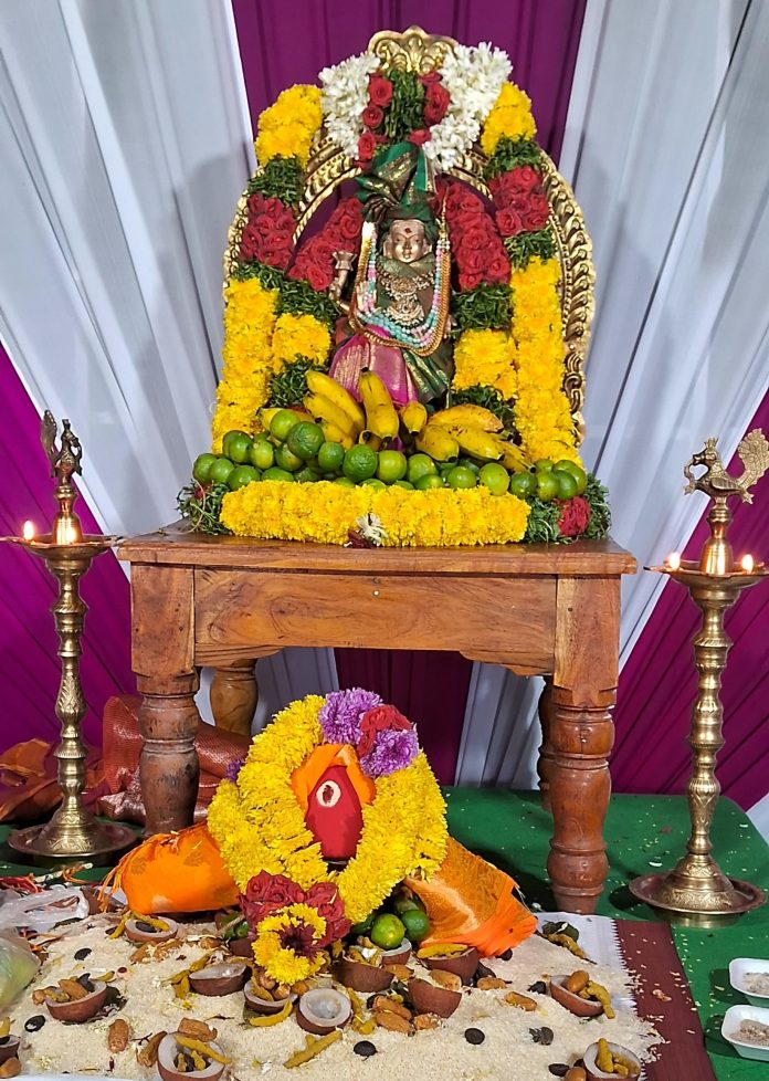 Sri Vasavi Kanyaka Parameshwari in the form of Goddess Mahalakshmi