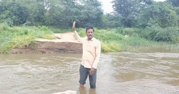 A bridge should be built on Patel Gudem road.
