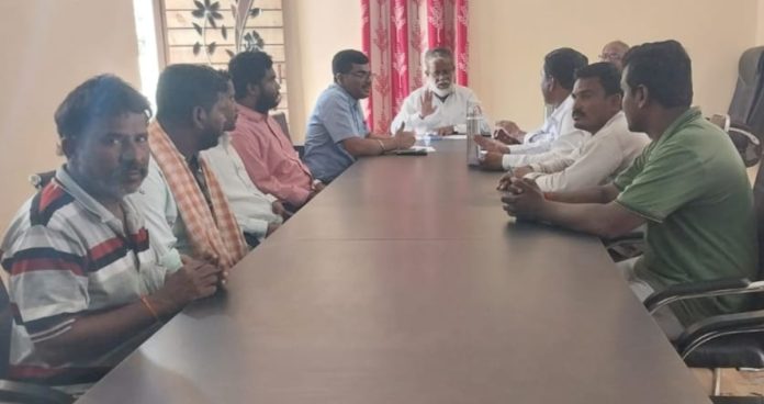 All-party meeting on ZPTC and MPTC elections at MPDO office